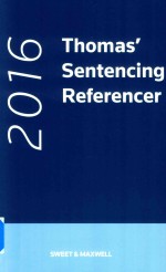 Thomas' Sentencing Referencer 2016