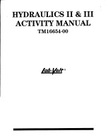 HYDRAULICS 2 & 3 ACTIVITY MANUAL  TM16654-00