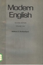 MODERN ENGLISH  VOLUME ONE  SECOND EDITION