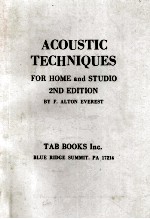 Acoustic Techniques for Home and Studio      2nd edition