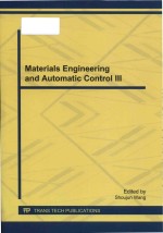 Materials engineering and automatic control III selected