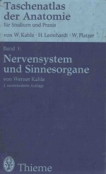 TASCHENATLAS DER ANATOMIE BAND 3 NERVENSYSTEM UND SINNESORGANE