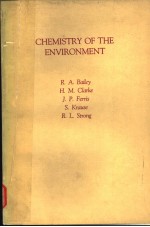 CHEMISTRY OF THE ENVIRONMENT