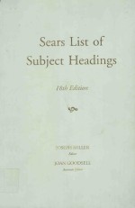 SEARS LISTS OF SUBJECT HEADINGS 18TH EDITION