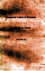 BIOCHEMICAL ACTIONS OF HORMONES VOLUME IX