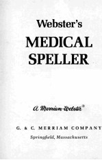 WEBSTER'S MEDICAL SPELLER