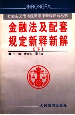 金融法及配套规定新释新解  下