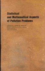 STATISTICAL AND MATHEMATICAL ASPECTS OF POLLUTION PROBLEMS