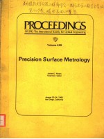 PROCEEDINGS OF SPIE-THE INTERNATIONAL SOCIETY FOR OPTICAL ENGINEERING  VOLUME 429 PRECISION SURFACE 