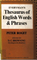 Everyman's Thesaurus of English Words and Phrases