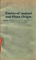 TOXINS OF ANIMAL AND PLANT ORIGIN VOLUME 2