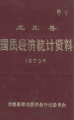 龙岩县国民经济统计资料  1973