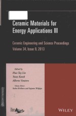 Ceramic materials for energy applications III. Volume 34