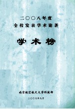 2008年度全校发表学术论著  学术榜