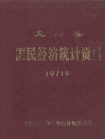 龙岩县国民经济统计资料  1971