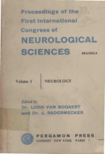 NEUROLOGICAL SCIENCES VOLUME I