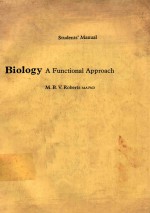 BIOLOGY A FUNCTIONAL APPROACH