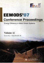 EEMODS'07 Conference Proceedings Energy Efficiency in Motor Driven Systems Volume II