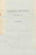 RESIDUE REVIEWS VOLUME 60