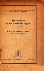 THE FUNCTION OF THE VESTIBULAR ORGAN