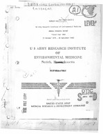 US ARMY RESEARCH INSTITUTE OF ENVIRONMENTAL MEDICINE ANNUAL PROGRESS REPORT FY80