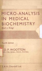 MICRO ANALYSIS IN MEDICAL BIOCHEMISTRY FOURTH EDITION