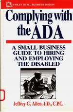 COMPLYING WITH THE ADA