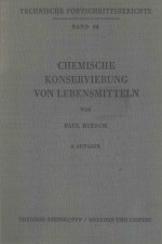 CHEMISCHE KONSERVERUNG VON LEBENSMITTELN