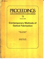 PROCEEDINGS OF SPIE-THE INTERNATIONAL SOCIETY FOR OPTICAL ENGINEERING VOLUME 306 CONTEMPORARY METHOD