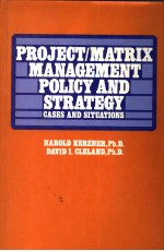 PROJECT/MATRIX MANAGEMENT POLICY AND STRATEGY  CASES AND SITUATIONS