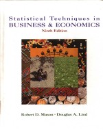 STATISTICAL TECHNIQUES IN BUSINESS AND ECONOMICS  NINTH EDITION