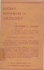 RECENT ADVANCES IN UROLOGY