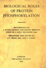 BIOLOGICAL ROLES OF PROTEIN PHOSPHORYLATION