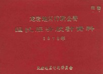 龙岩地区行政公署国民经济统计资料  1978年