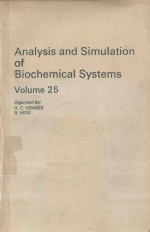 ANALYSIS AND SIMULATION OF BIOCEMICAL SYSTEMS VOLUME 25