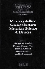 Microcrystallin Semiconductors:Materials Science & Devices Symposium held November 30-December 4