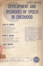 DEVELOPMENT AND DISORDERS OF SPEECH IN CHILDHOOD