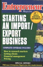 ENTREPRENEUR MAGAZINE STARTING AN IMPORT/EXPORT BUSINESS