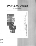 1999-2000 UPDATE TO ACCOMPANY INTERNATIONAL BUSINESS:THE CHALLENGE OF GLOBAL COMPETITION  SEVENTH ED