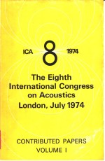 ICA 8 1974 THE EIGHTH INTERNATIONAL CONGRESS ON ACOUSTICS LONDON