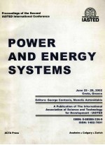 Proceedings of the Second IASTED International Conference POWER AND ENERGY SYSTEMS