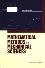 mathematical methods for mechanical sciences