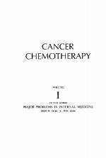 CANCER CHEMOTHERAPY  VOLUME 1