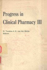 PROGRESS IN CLINICAL PHARMACY III