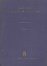 LEHRBUCH DER KLINISCHEN CHEMIE BAND I