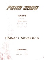 PCIM 2000 EUROPE OFFICIAL PROCEEDINGS OF THE FORTY-FIRST INTERNATIONAL POWER CONVERSION CONFERENCE J