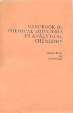 HANDBOOK OF CHEMICAL EQUILIBRIA IN ANALYTICAL CHEMISTRY