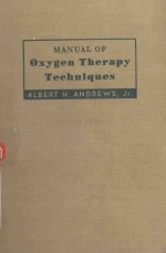 MANUAL OF OXGEN THERAPY TECHNIQUES