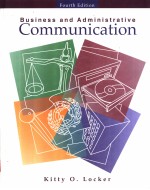 BUSINESS AND ADMINISTRATIVE COMMUNICATION  FOURTH EDITION