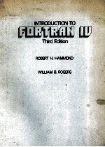 INTRODUCTION TO FORTRAN IV  THIRD EDITION